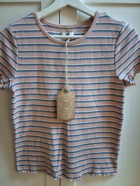 True Craft Short Sleeved Striped Tee